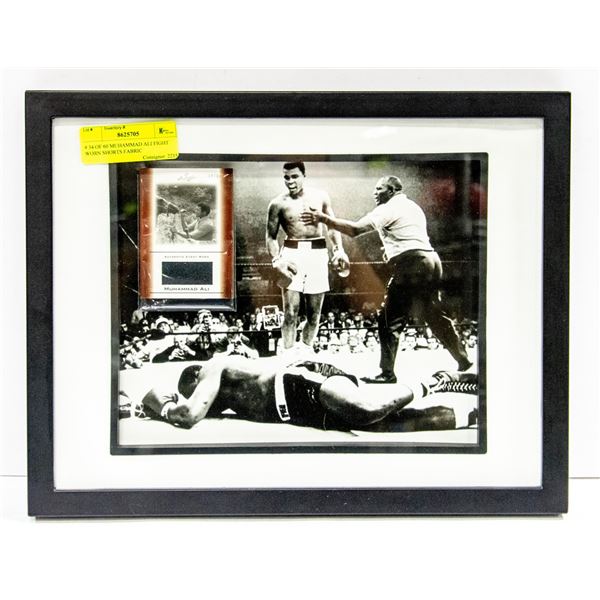 # 34 OF 60 MUHAMMAD ALI FIGHT WORN SHORTS FABRIC