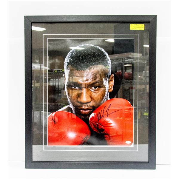 COA AUTOGRAPHED MIKE TYSON PHOTO 24" X 28"