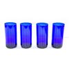 Image 1 : 4 COBALT BLUE DRINKING GLASSES