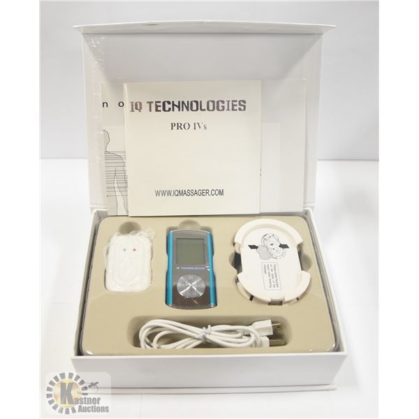 NEW IQ TECHNOLOGIES BLUE PRO IV TENS MACHINE