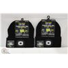 Image 1 : LOT OF 2 NEW BLACK LED TOQUES