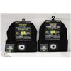 Image 1 : LOT OF 2 NEW BLACK LED TOQUES
