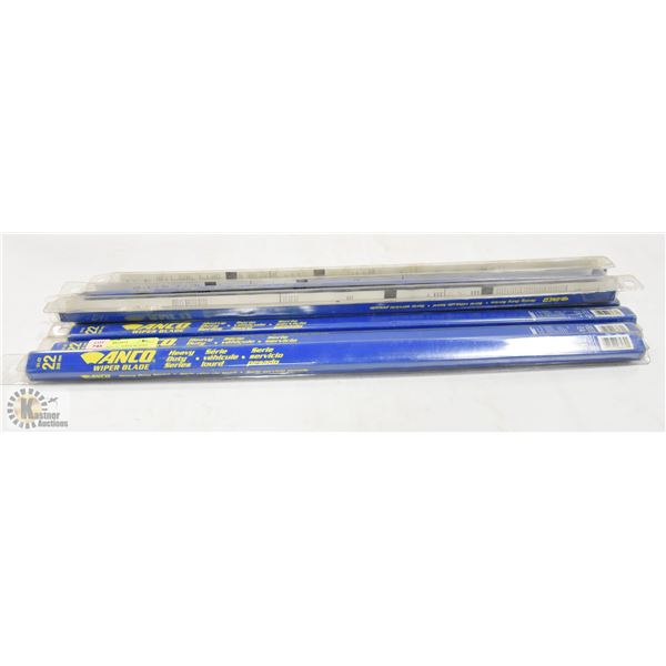 LOT OF 8 ANCO 22" WIPER BLADES