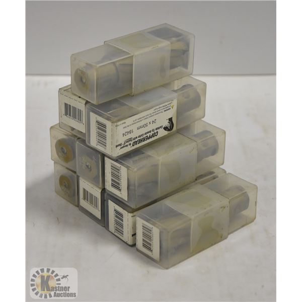 LOT OF 10 COPPERHEAD 24 X 50MM CARBIDE CONCRETE