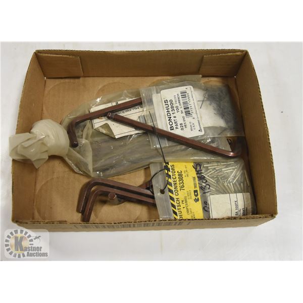 BOX OF ASSORTED HEX KEYS