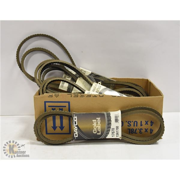 BOX OF ASSORTED FAN BELTS