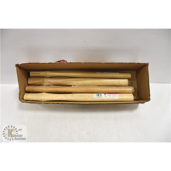 CASE OF 6 18" WOOD BLACKSMITH HAMMER HANDLES