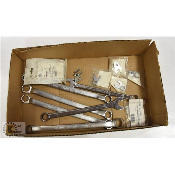 MISC. TOOL LOT INCLUDES WILLIAMS WRENCHES