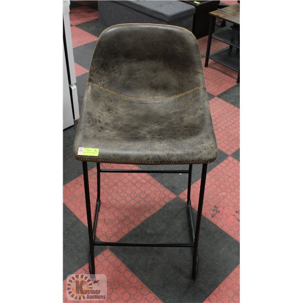 NEWLY ASSEMBLED LEATHERETTE BAR STOOL