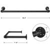 Image 1 : BLACK INDUSTRIAL DESIGN HANGING BAR/RACK
