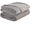 Image 1 : 20LB WEIGHTED BLANKET WITH ULTRA SOFT BUBBLE COVER