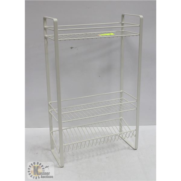 NEWLY ASSEMBLED WHITE LAUNDRY OR KITCHEN RACK