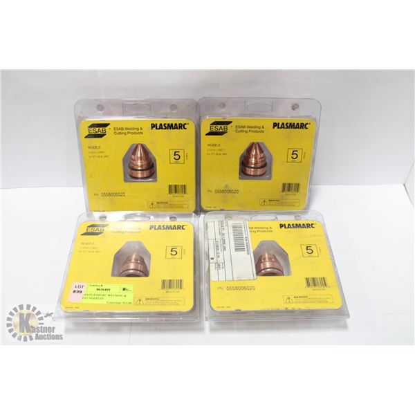 4 X ESAB PLASMARC WELDING & CUTTING NOZZLES