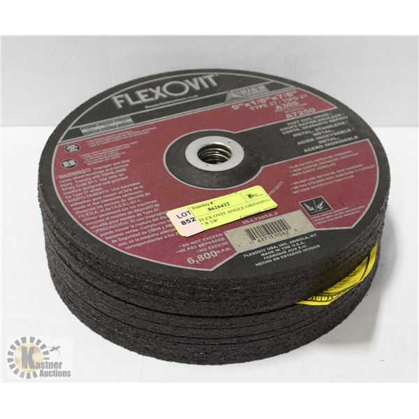 LOT OF FLEX OVIT ANGLE GRINDING DISCS 9" X 1/8"