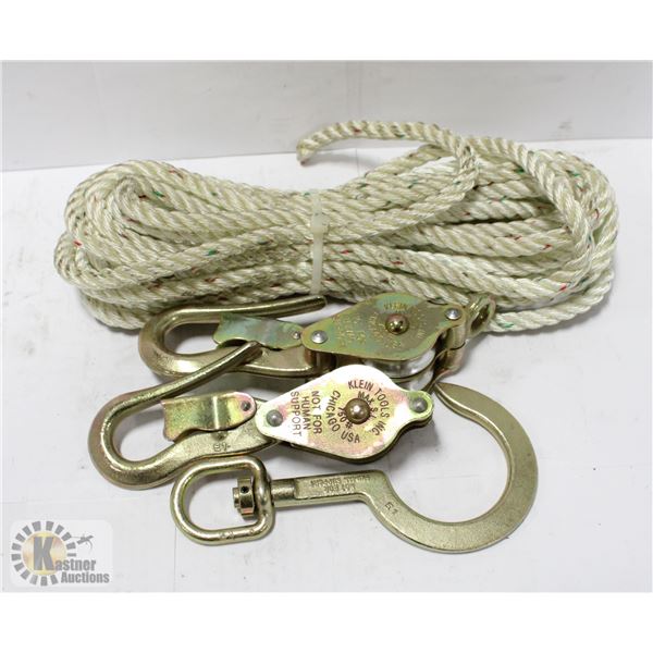 KLEIN TOOLS BLOCK & TACKLE W/ GUARDED SNAP