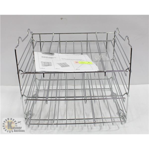 NEWLY ASSEMBLED METAL STORAGE SHELF RACK FOR HOME