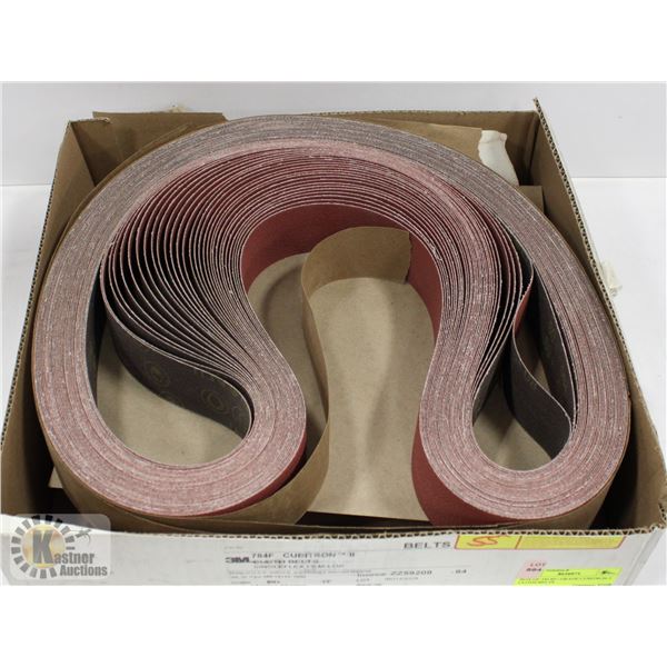 BOX OF 3M 80+ GRADE CUBITRON 2 CLOTH BELTS