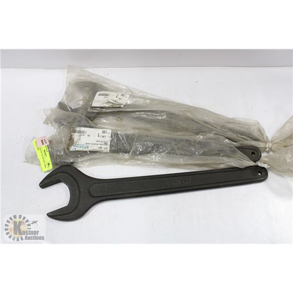 LOT OF 3 BLACK HD DIN 894 55MM WRENCHES