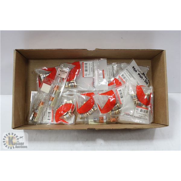 LARGE LOT OF WELDING NOZZLES, ACCESSORIES & PARTS