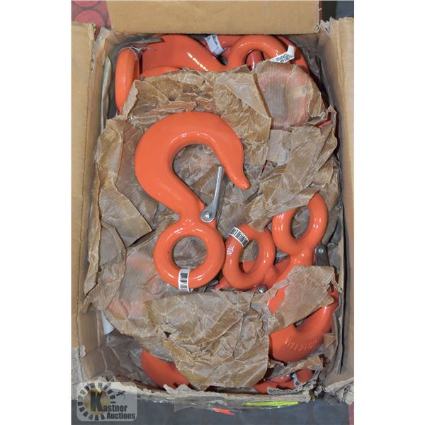 BOX OF 2 TON EYE HOOKS W/CLAMP