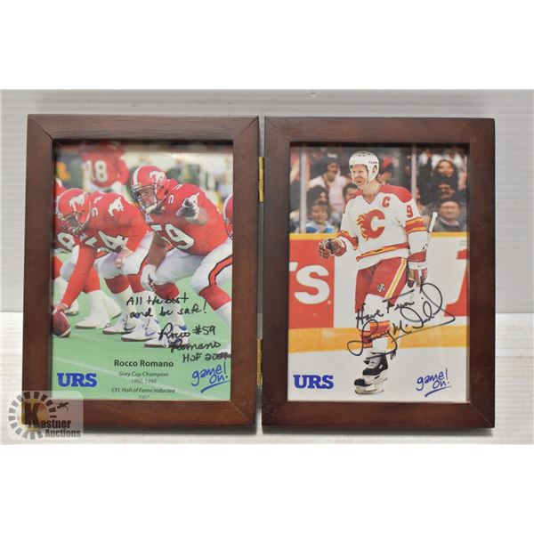 LANNY MCDONALD & ROCCO ROMANO AUTOGRAPHS