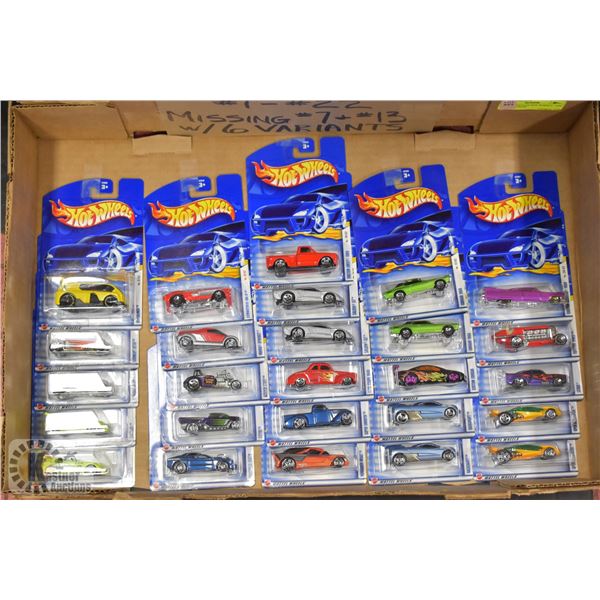 26 NEW HOT WHEELS - 2002 FIRST EDITIONS
