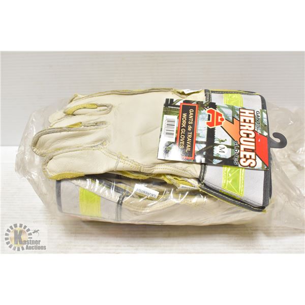 12 PAIRS OF HERCULES SZ M GLOVES