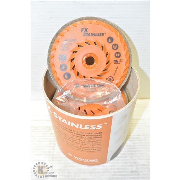 FX STAINLESS CUP DISCS 5" X 5/8" MOUNT ON