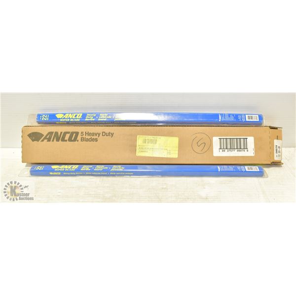 BOX OF 5 ARCO 5 HEAVY DUTY WIPER BLADES - 22" FLAT