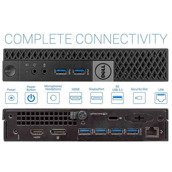 POWERFUL DELL OPTIPLEX MINI PC i5/8GBRAM/256GB SSD