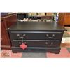 Image 1 : NEW BLACK WOOD 2 DRAWER CABINET