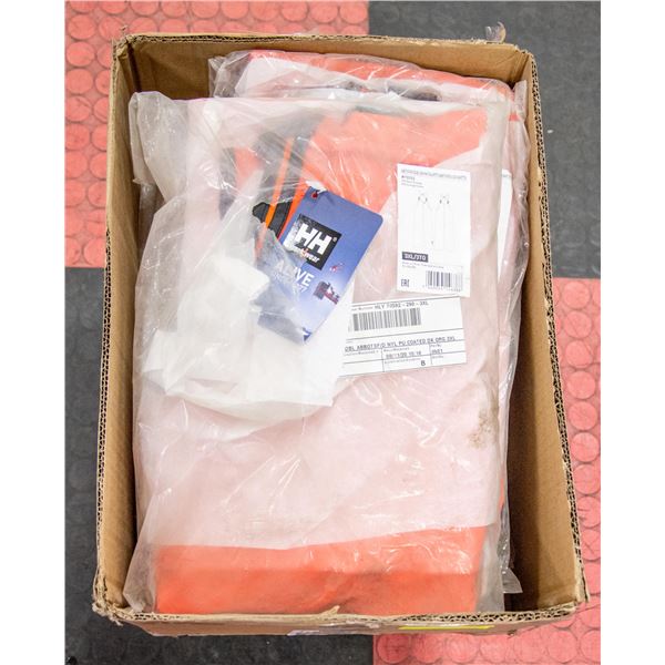 BOX OF 3XL H/H ORANGE BIB PANTS
