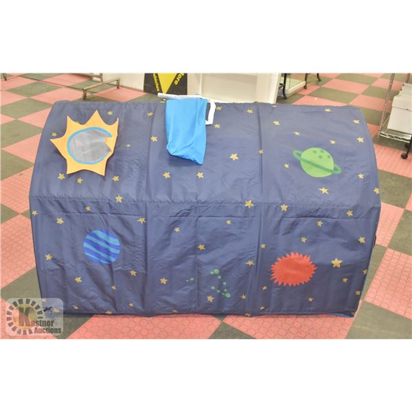 NEW KIDS PLAY TENT, BLUE IN COLOUR WITH STARS