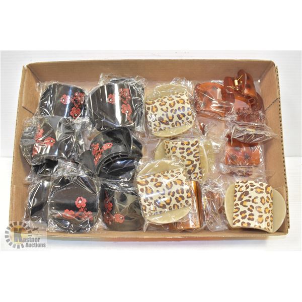 FLAT OF NEW LARGE HAIR CLIPS QUALITY MADE