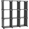 Image 1 : NEW REPACKAGED 9 BOX STORAGE SHELF, BLACK
