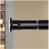 Image 1 : NEW REPACKAGED BLACK DIVIDER TENSION CURTAIN ROD