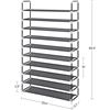 Image 2 : NEW REPACKAGED 10 TIER NON WOVEN FABRIC SHOE RACK