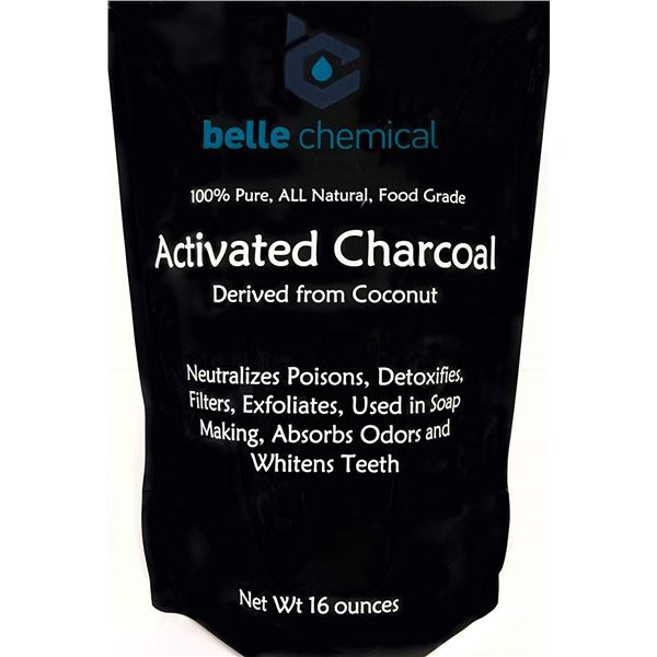 NEW 2 PACK OF 16 OZ (2)ACTIVATED CHARCOAL FOR SOAP