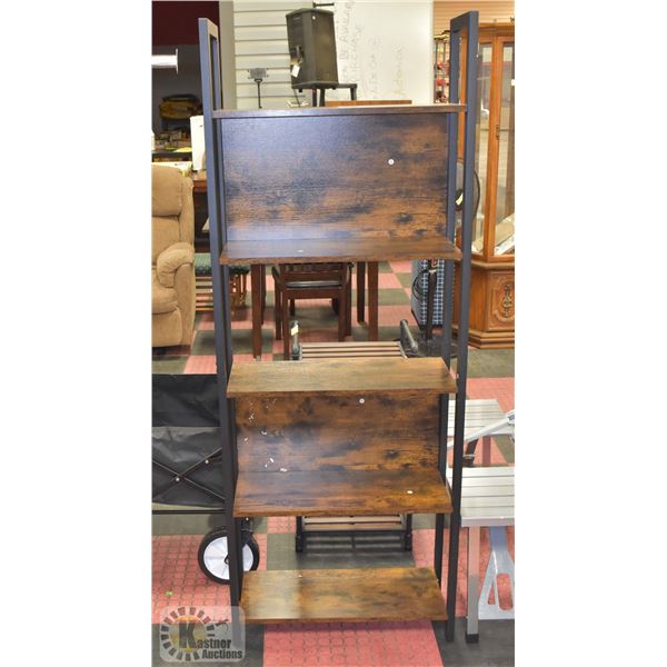 NEWLY ASSEMBLED VASAGLE 5 TIER BOOK SHELF