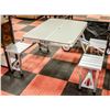 Image 1 : NEWLY ASSEMBLED SILVER 4 PERSON CAMPING TABLE