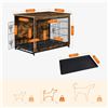Image 3 : NEWLY ASSEMBLED FEANDREA RUSTIC BROWN DOG CRATE