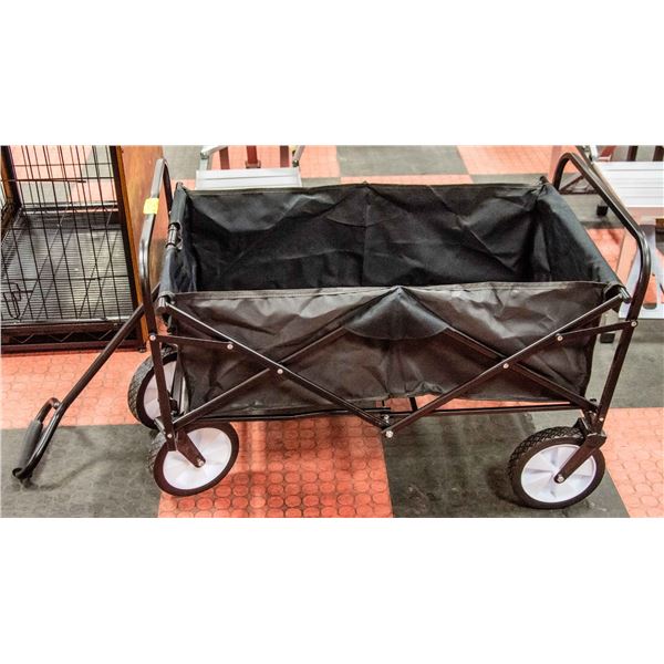 NEWLY ASSEMBLED UTILITY GARDENING WAGON WITH