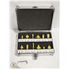 Image 1 : NEW 12PC CARBIDE ROUTER SET IN SHANK METAL BOX