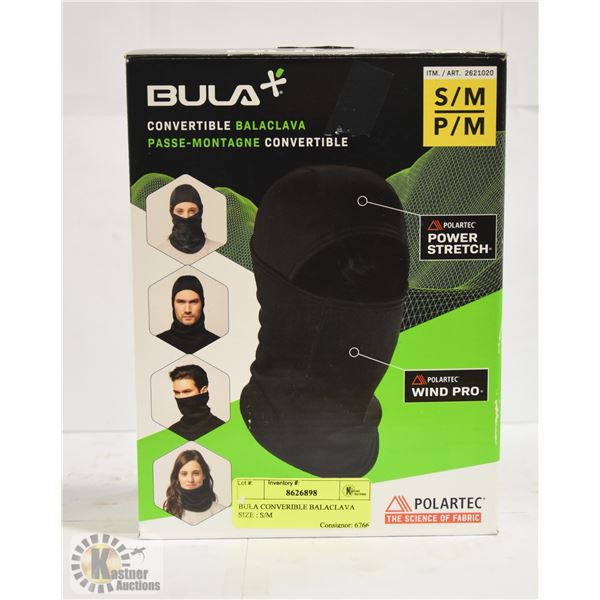 BULA CONVERTIBLE BALACLAVA SIZE : S/M