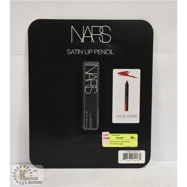 NEW NARS SATIN LIP PENCIL COLOUR: HYDE PARK