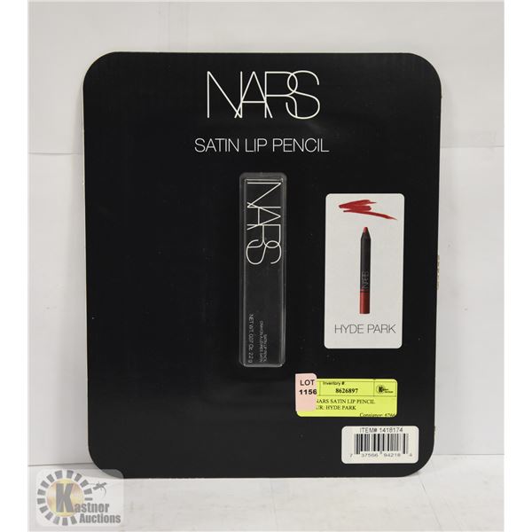 NEW NARS SATIN LIP PENCIL COLOUR: HYDE PARK