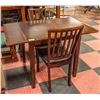 Image 1 : DOUBLE DROP LEAF TABLE W/2 CHAIRS