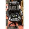 Image 1 : LEATHER OFFICE CHAIR - ADJUSTABLE HEIGHTS