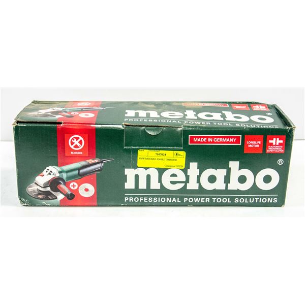 NEW METABO ANGLE GRINDER