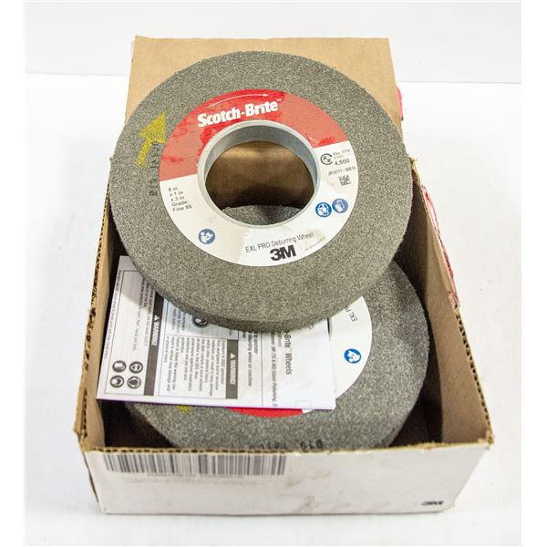 LOT WITH 3 SCOTCH BRITE DEBURRING WHEELS